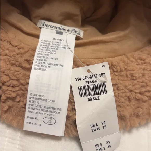 Abercrombie & Fitch Sherpa
Bucket Hat - Picture 3 of 6